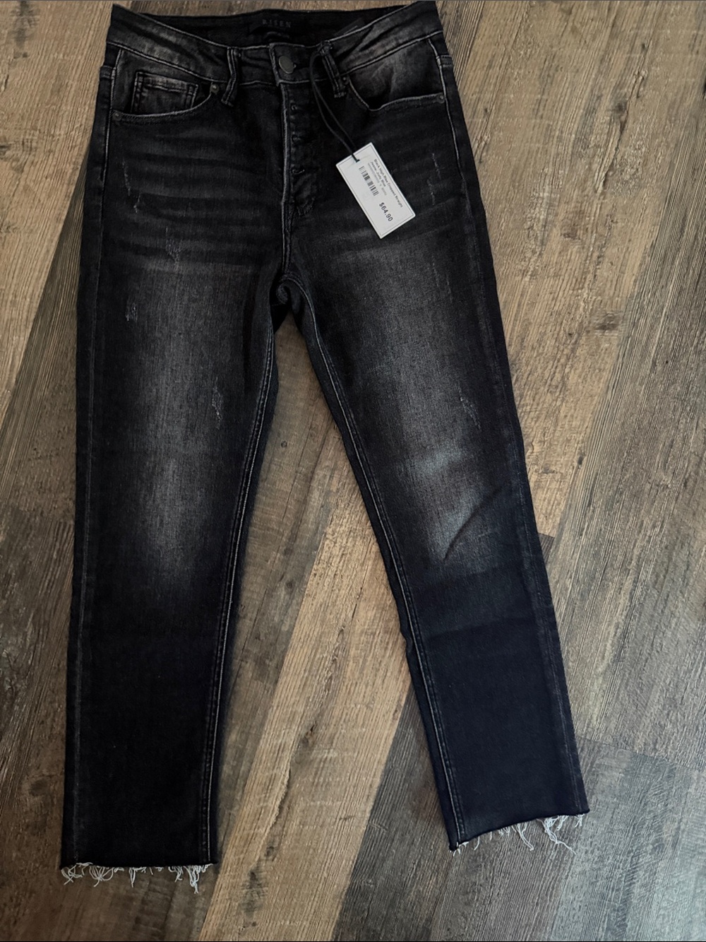 Risen cropped denim jeans size 26 NWT